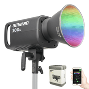 Iluminador-LED-Amaran-300c-RGBWW-Charcoal-300W-Luz-Continua-Monolight-Bowens-S-Bivolt-AM300CDG -1-